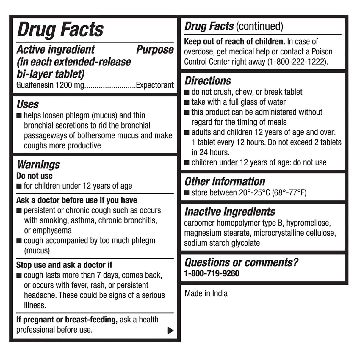 slide 2 of 5, Meijer Mucus Relief Extended Release Guaifenesin Tablet, 1200mg, 14 ct