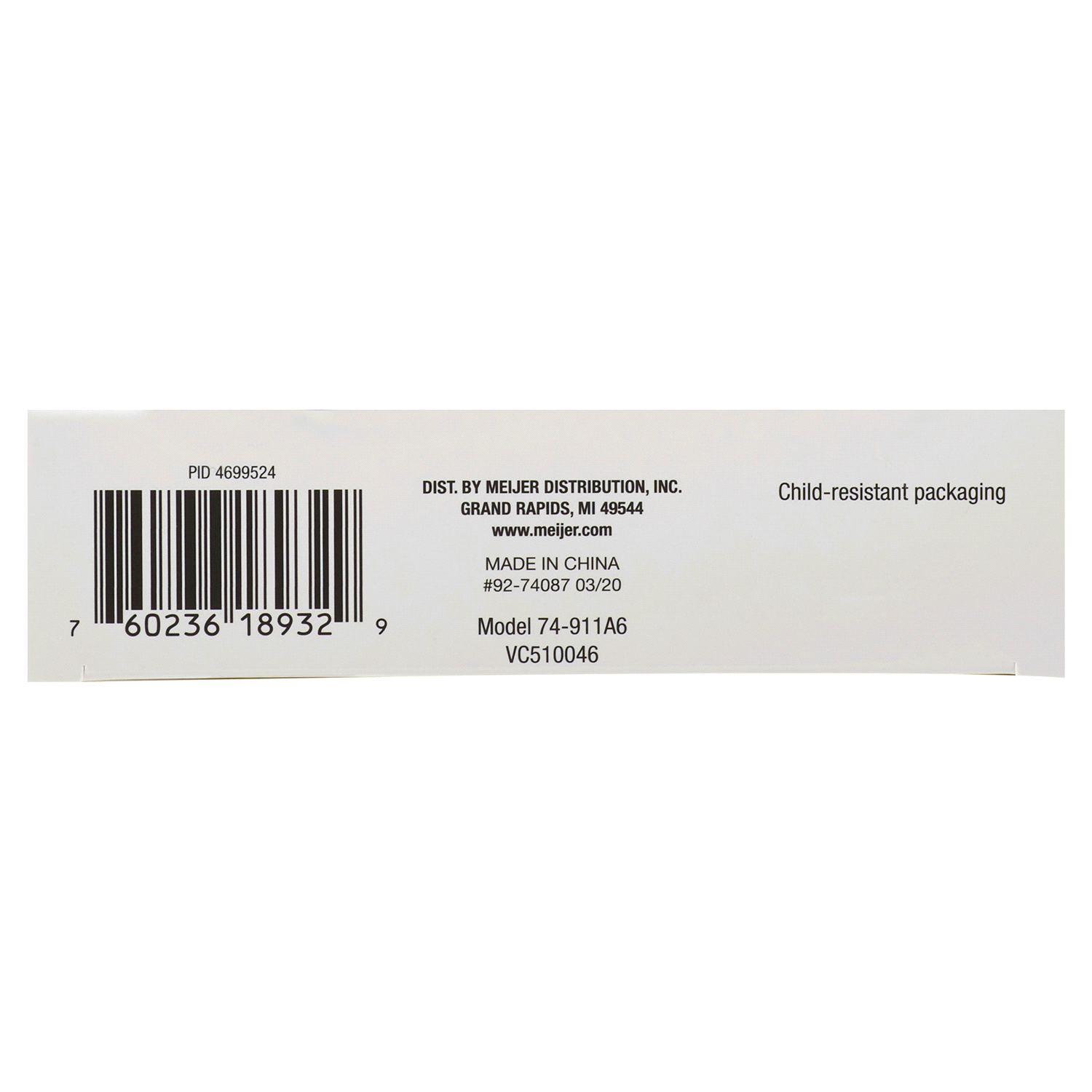 slide 2 of 2, Meijer Lidocaine Pain Relief Patch, 6 ct