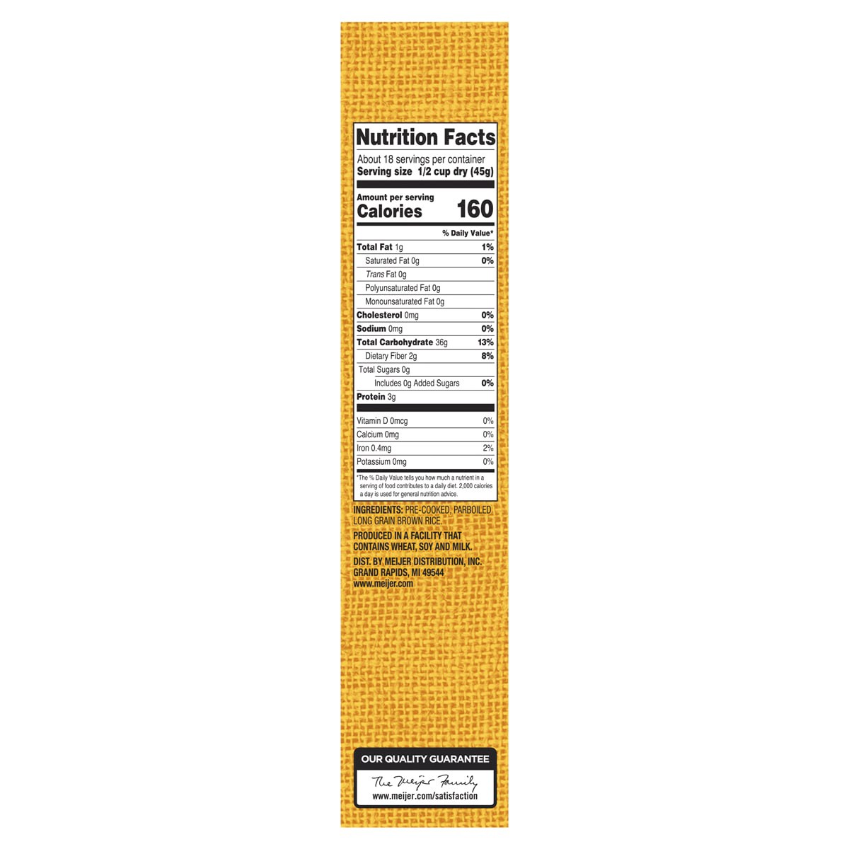 slide 3 of 4, Meijer Instant Whole Grain Brown Rice, 28 oz