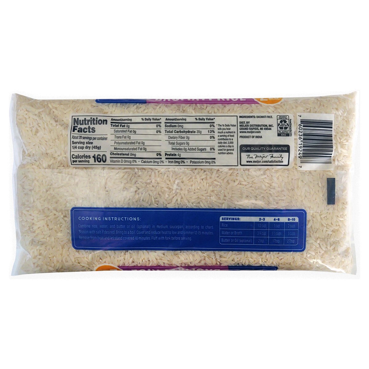 slide 2 of 2, Meijer Basmati Rice - 32 oz, 32 oz