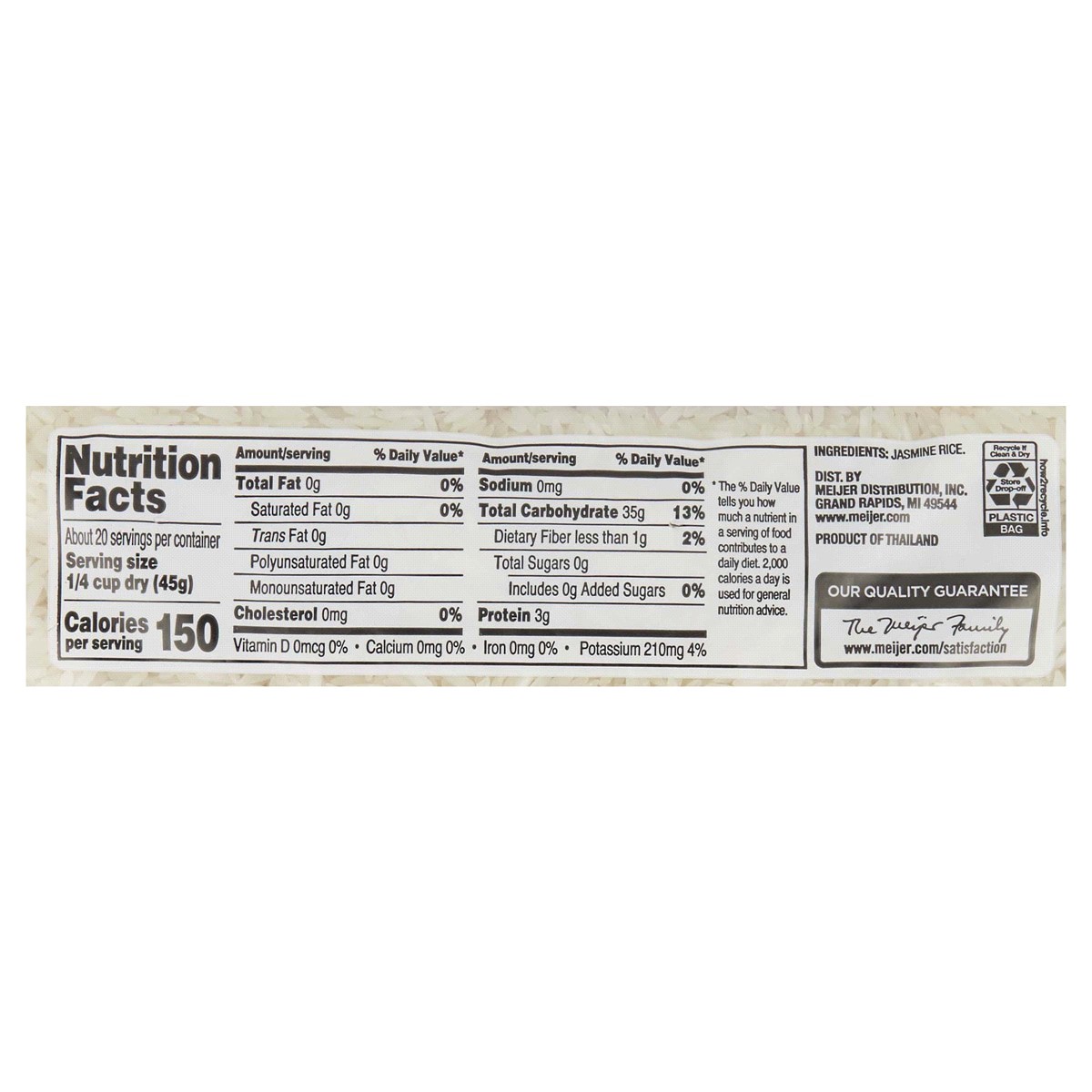 slide 2 of 2, Meijer Jasmine Rice, 32 oz