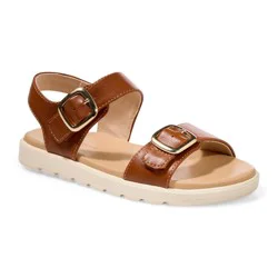 Falls Creek Girls' Charlotte Sandals, Tan, Size 1