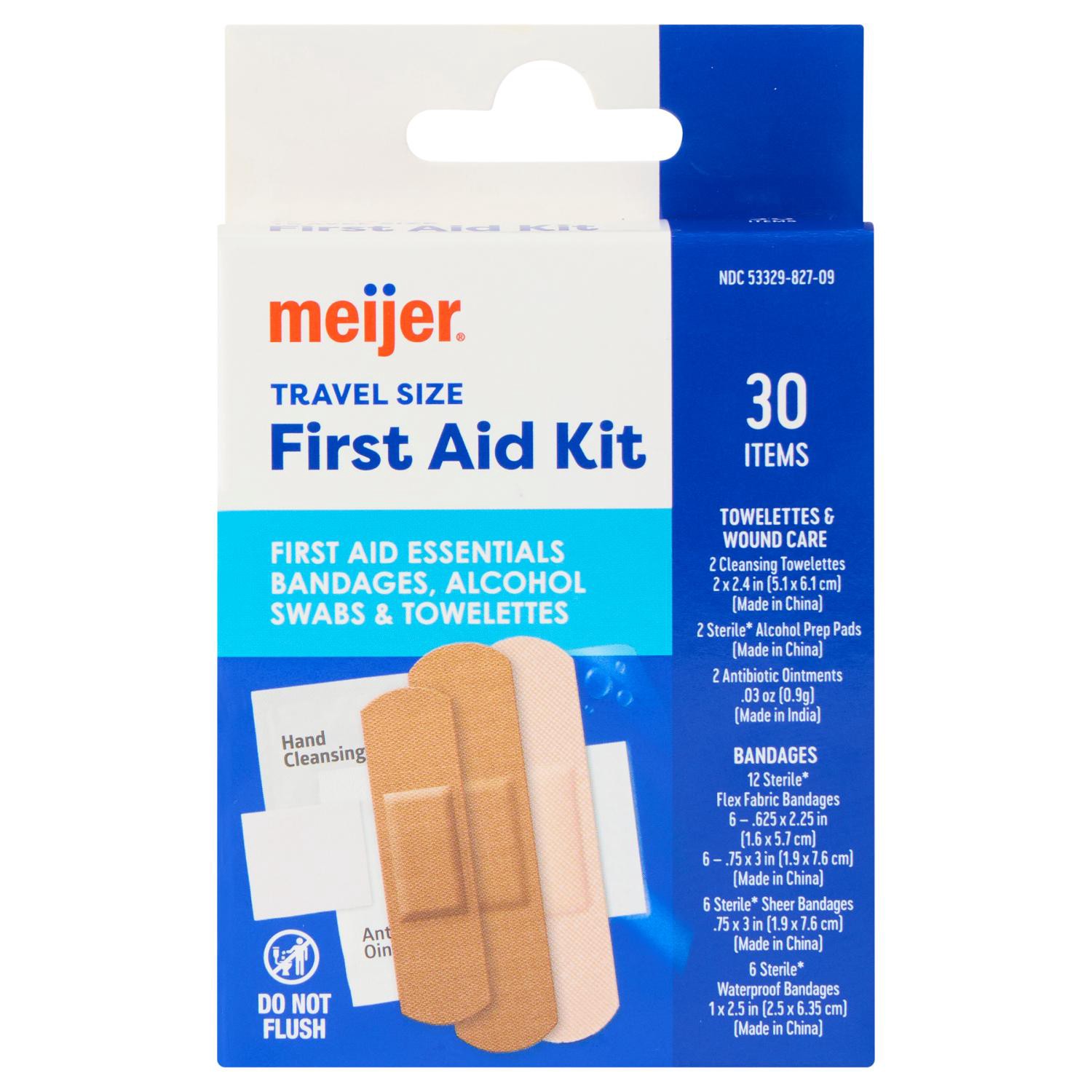 slide 1 of 4, Meijer Travel First Aid Kit, 1 ct