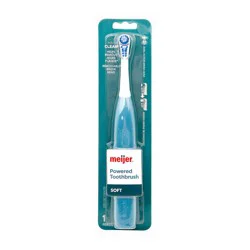 Meijer Powered Toothbrush Max Clean, Soft, 1 Ct