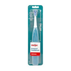 Meijer Powered Toothbrush Max Clean, Medium, 1 Ct