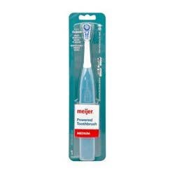 Meijer Powered Toothbrush Max Clean, Medium, 1 Ct