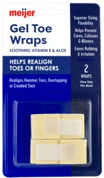 Meijer Gel Toe Wraps, 2 Each Pack