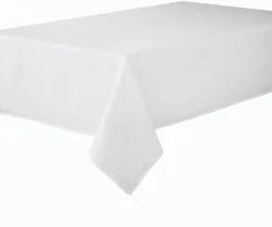 Room & Retreat, Textured Woven, Tablecloth, 60 In X 84 In, White