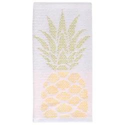 Room & Retreat Pineapple Sculpted Jaquard Dual Kitchen Towel, 16 In X 26 In