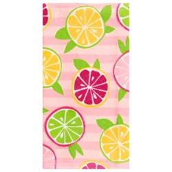 Meijer Corporate Seasonal Mcs Summer Allover Citrus Fiber Reactive Kitchen Towel, 16 In X 25 In