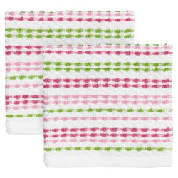 Meijer Corporate Seasonal Mcs Summer Watermelon Multi 2pc Pebble Dish Cloth Set, 12 In X 12 In