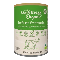 TRUE GOODNESS Meijer Organic Whole Milk Infant Formula Powder With Iron, Prebiotics & Dha, European Inspired, 28 Oz