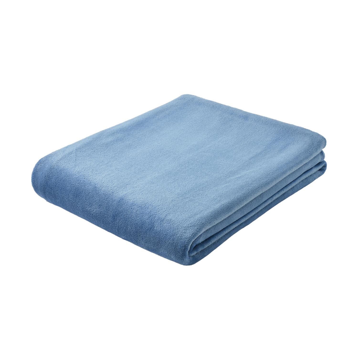 slide 1 of 5, Havenstay Family Blanket, 102 In X 120 In, Blue, 102 x 120