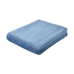 Havenstay Family Blanket, 102 In X 120 In, Blue