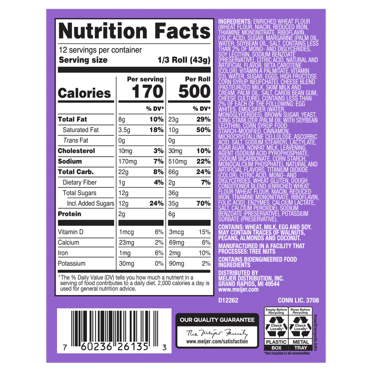 slide 3 of 4, Fresh from Meijer Gourmet Cinnamon Rolls, 4 Count, 18 oz