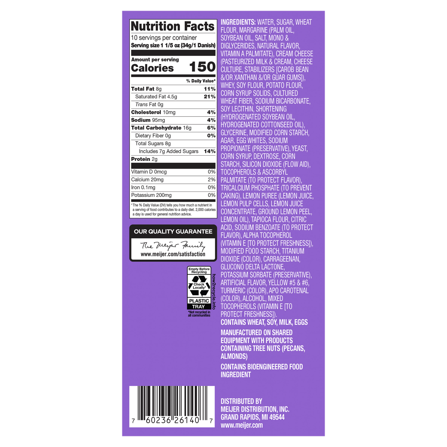 slide 3 of 4, Fresh from Meijer Mini Cream Cheese Danishes, 10 Count, 12 oz