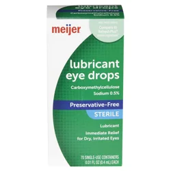 Meijer Lubricnt Plus Eye Drop Vials Value