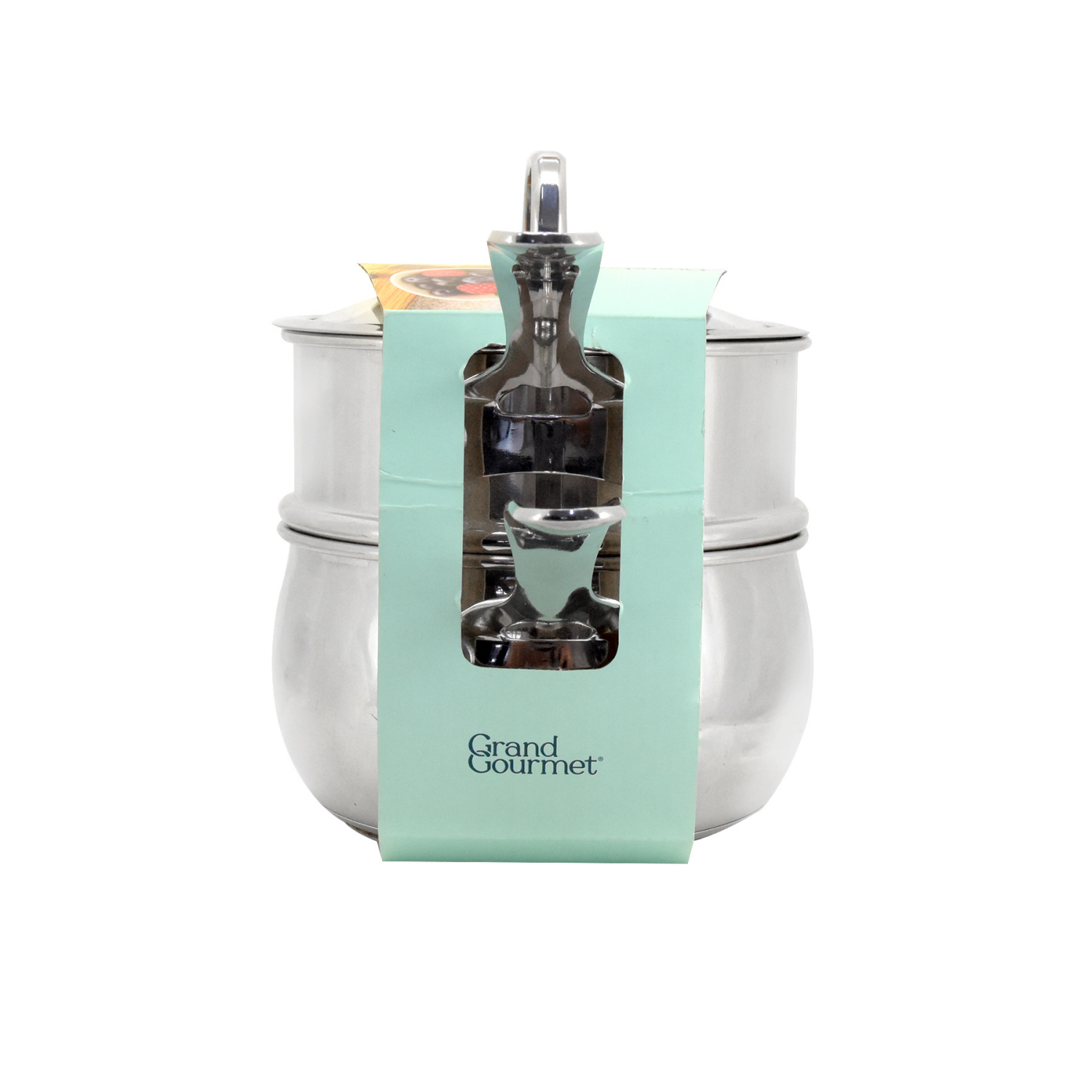 slide 3 of 5, Grand Gourmet Double Boiler Stainless steel, 2 qt, 2 qt