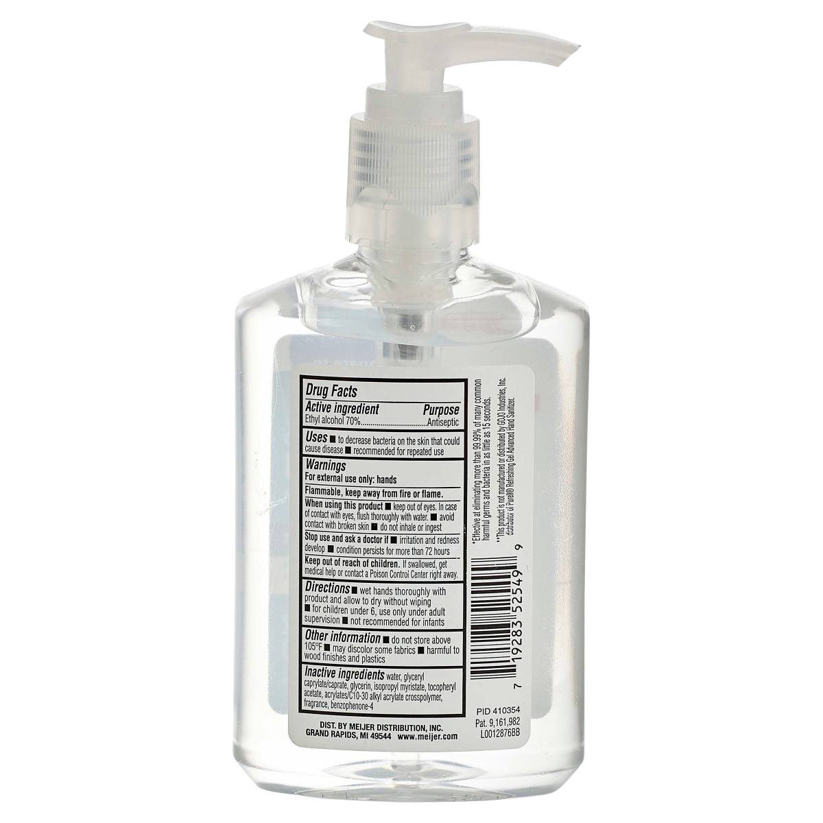 slide 2 of 2, Meijer Hand Sanitizer Original, 8 oz
