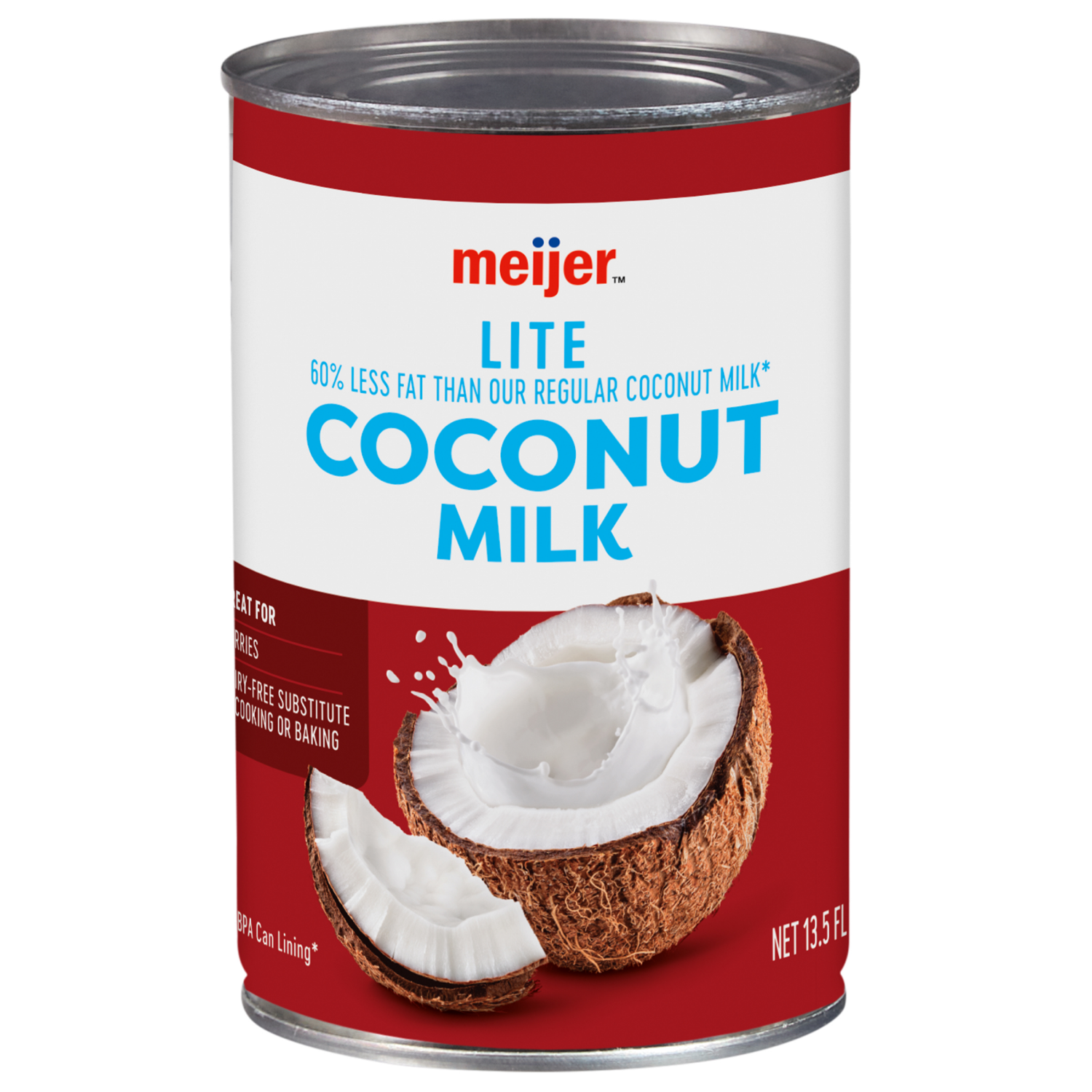slide 1 of 2, Meijer Lite Coconut Milk, 5 oz