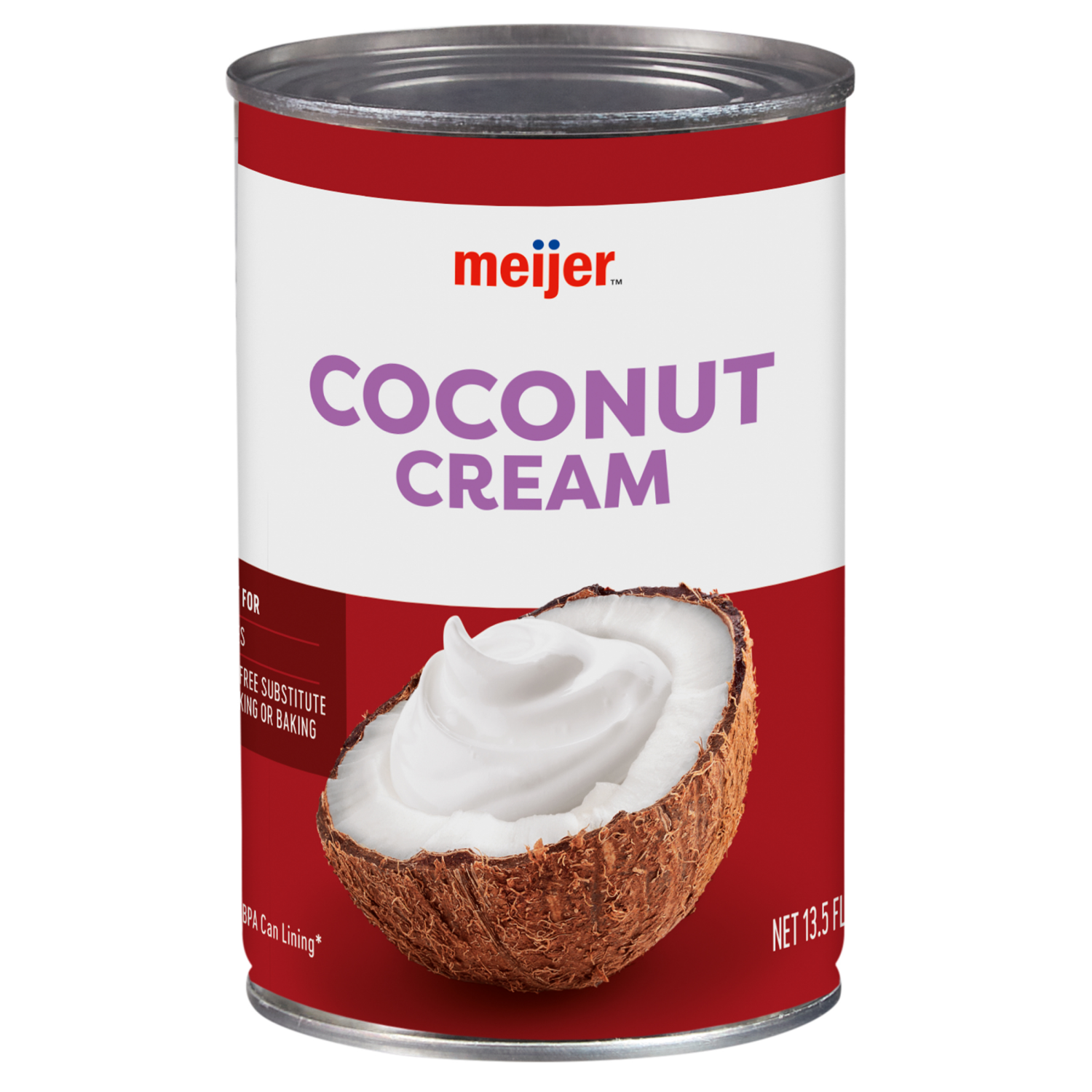 slide 1 of 2, Meijer Coconut Cream, 13 oz