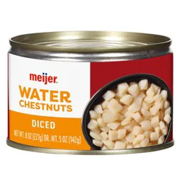 Meijer Diced Water Chestnuts, 8 Oz