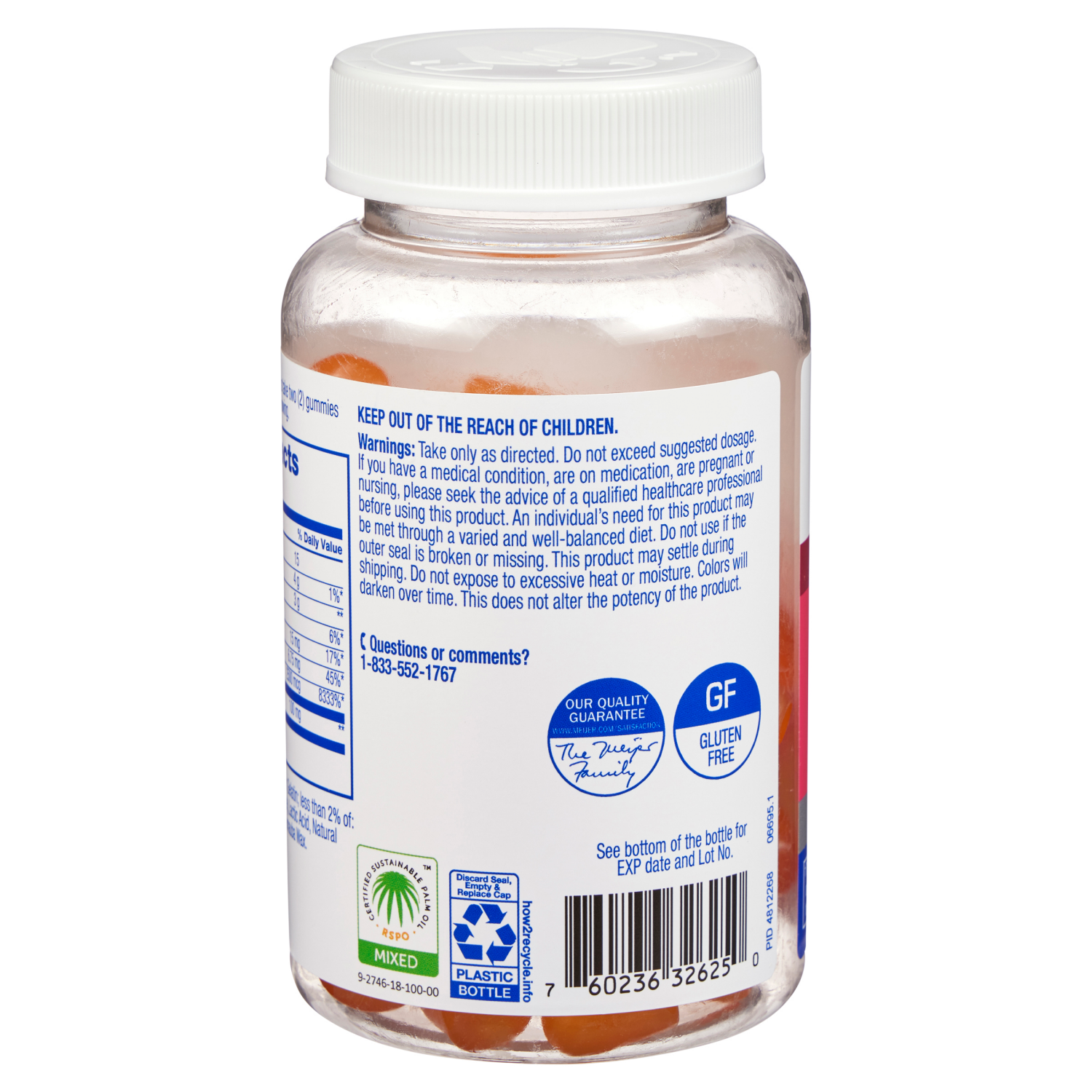 slide 2 of 3, Meijer Gummy Hair, Skin & Nails + Collagen Supplement, 80 ct