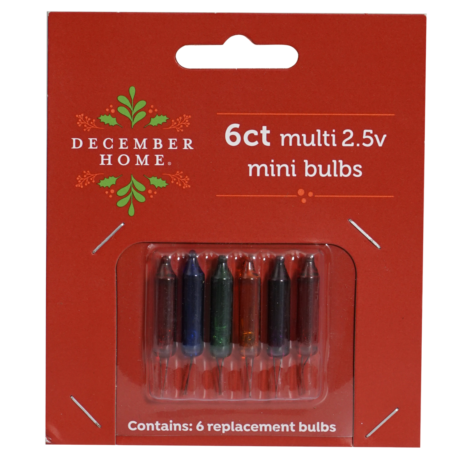 slide 1 of 5, December Home Multi 2.5v Mini Replacement Bulb Lights, 6 ct
