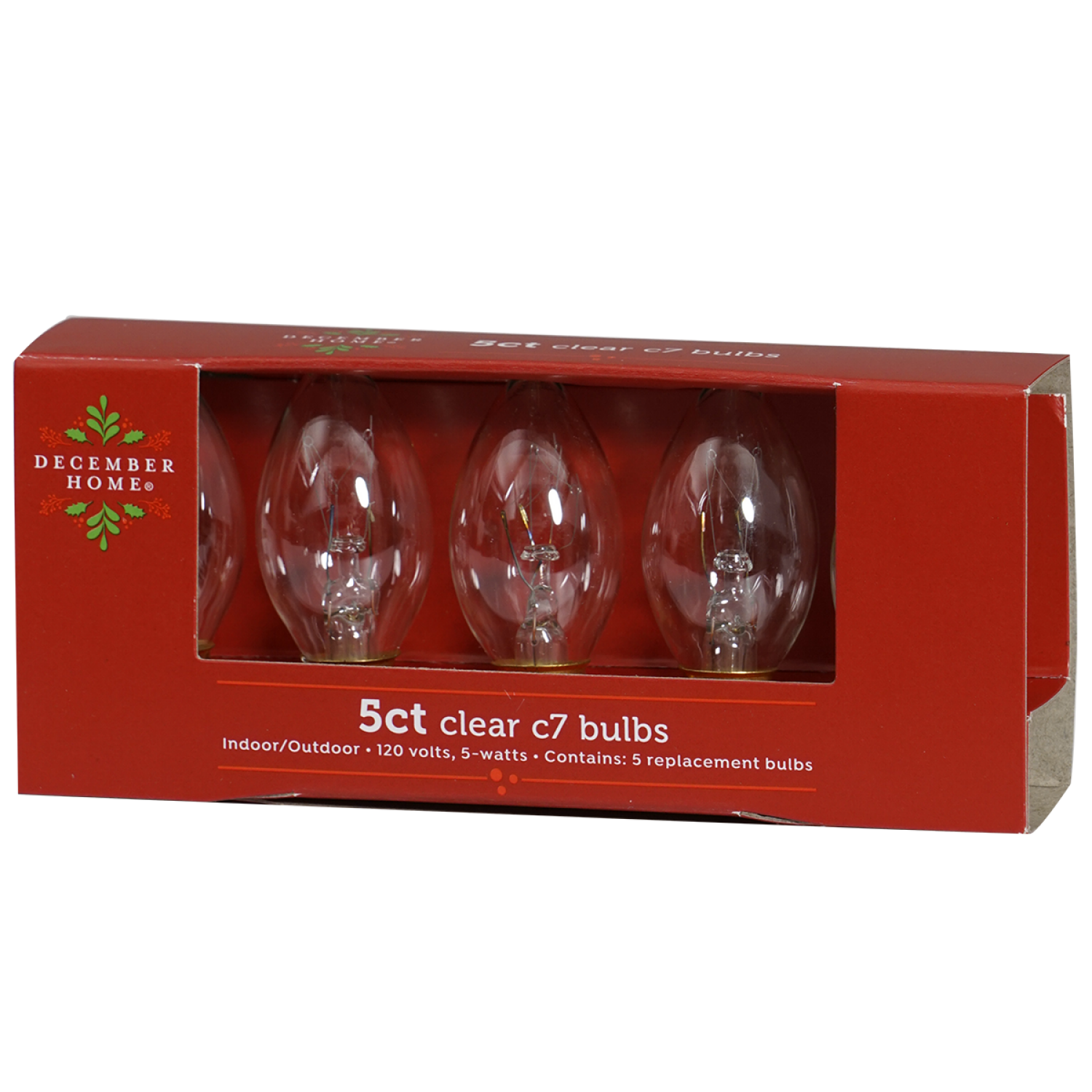 slide 2 of 2, C7 5W Replacement Bulbs Clear, 5 ct