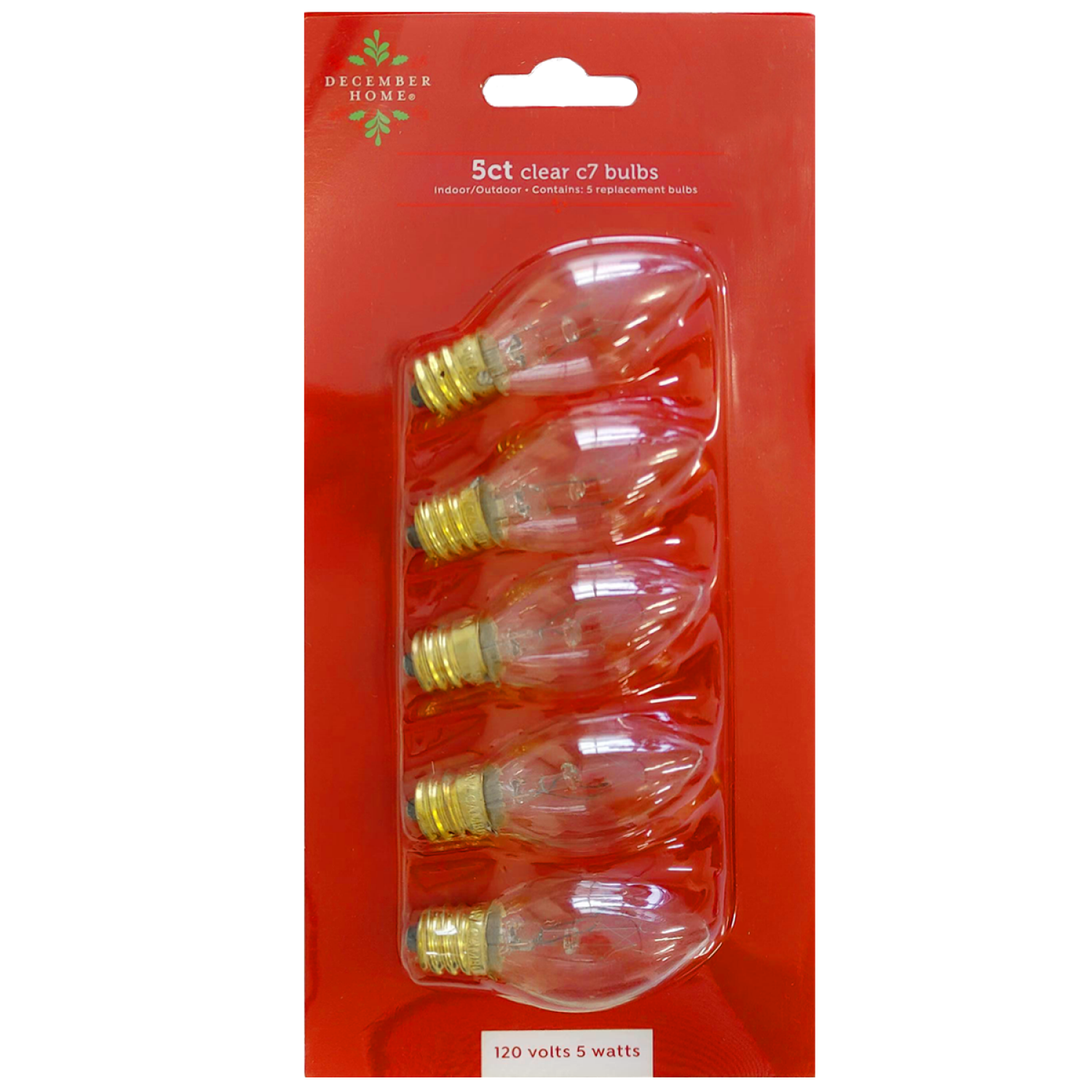 slide 1 of 2, C7 5W Replacement Bulbs Clear, 5 ct