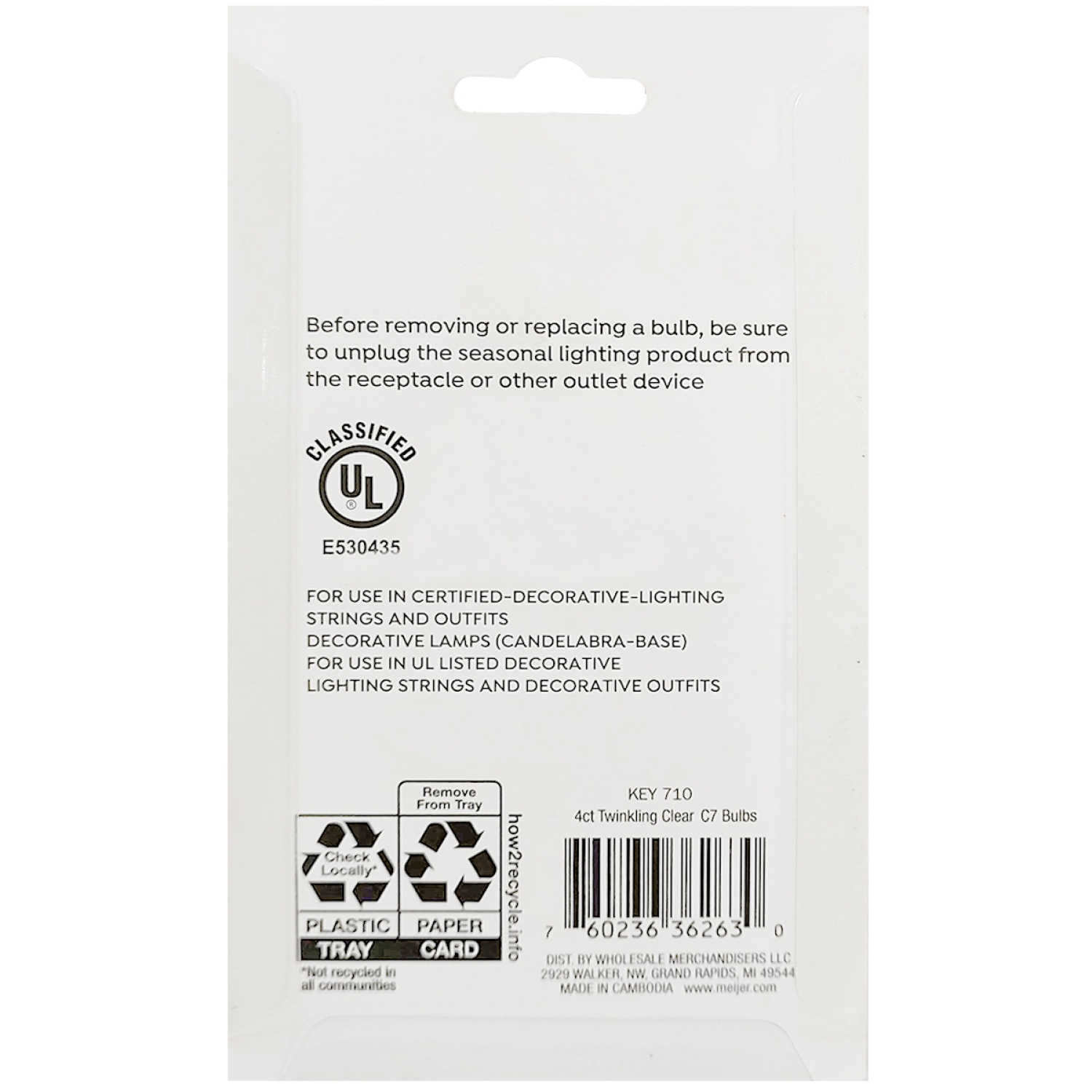 slide 2 of 3, Replacement Bulbs Twinkling Clear C7 Bulbs, 4 ct