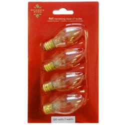 Replacement Bulbs Twinkling Clear C7 Bulbs