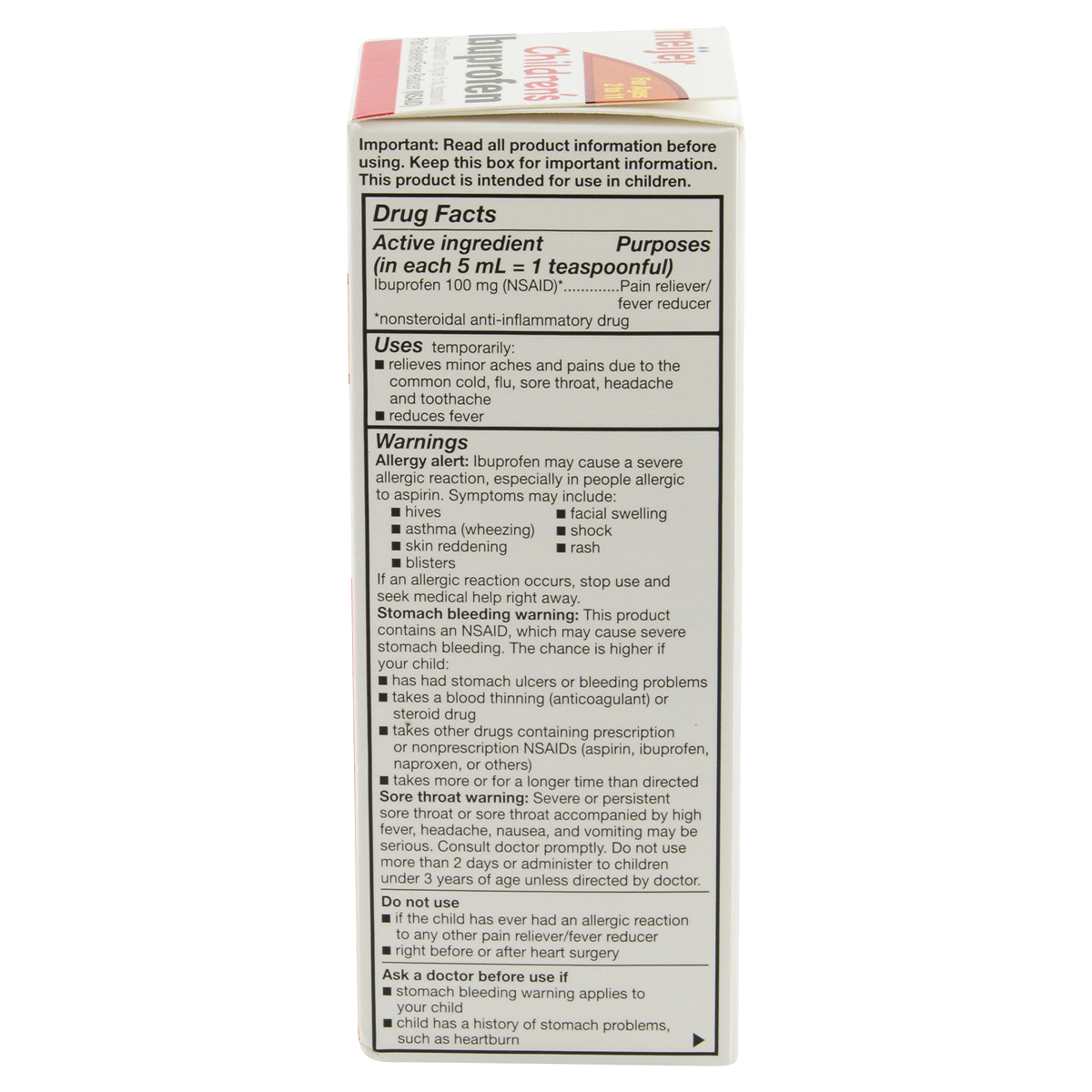 Meijer Children's Ibuprofen Oral Suspension per, Berry Flavor 100 mg, 5