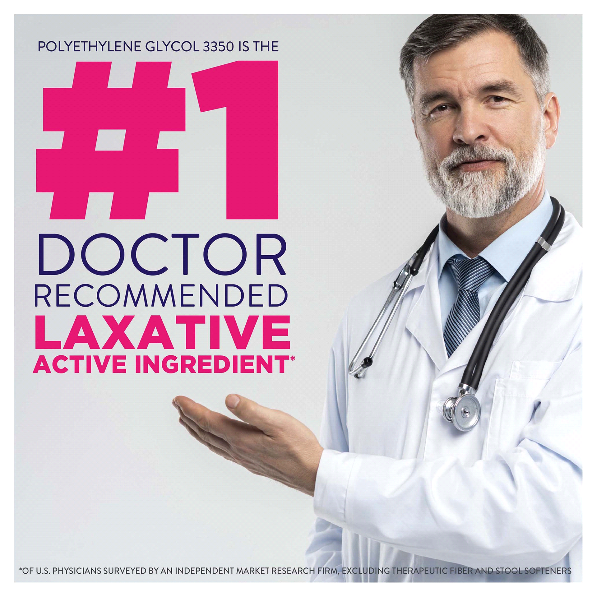 slide 8 of 25, Meijer Polyethylene Glycol 3350, Powder For Solution, Osmotic Laxative, 29.9 oz