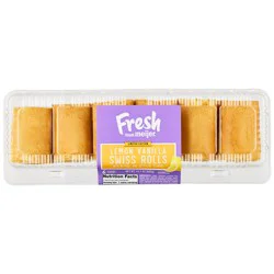 FRESH FROM MEIJER Ffm Lemon Swiss Rolls 6ct