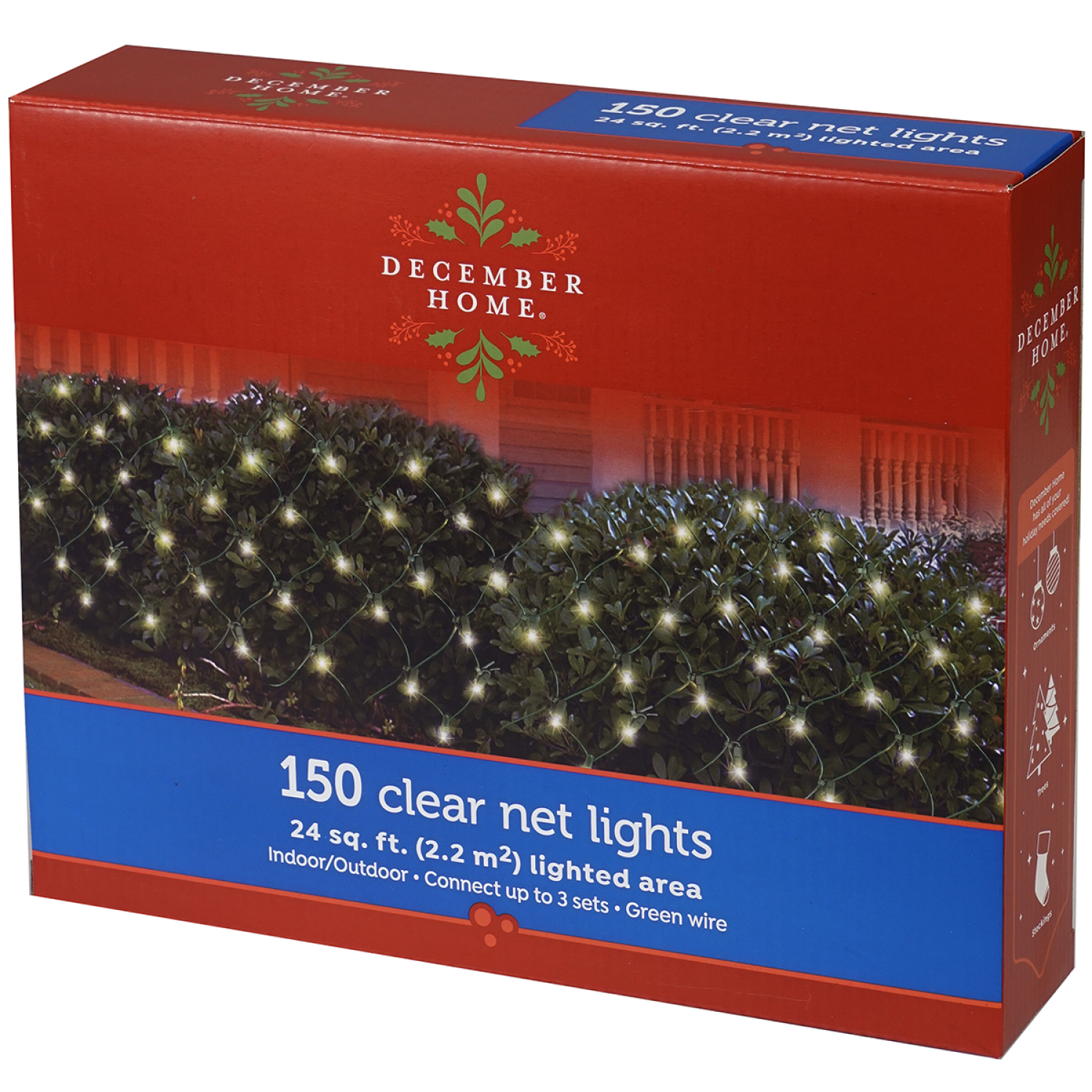 slide 2 of 2, December Home Clear Light Net Set, 150 Count, 150 ct