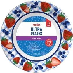 Ultra Paper Plate Summer 9in, 35ct