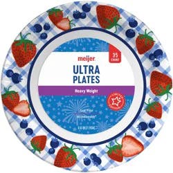 Ultra Paper Plate Summer 9in, 35ct