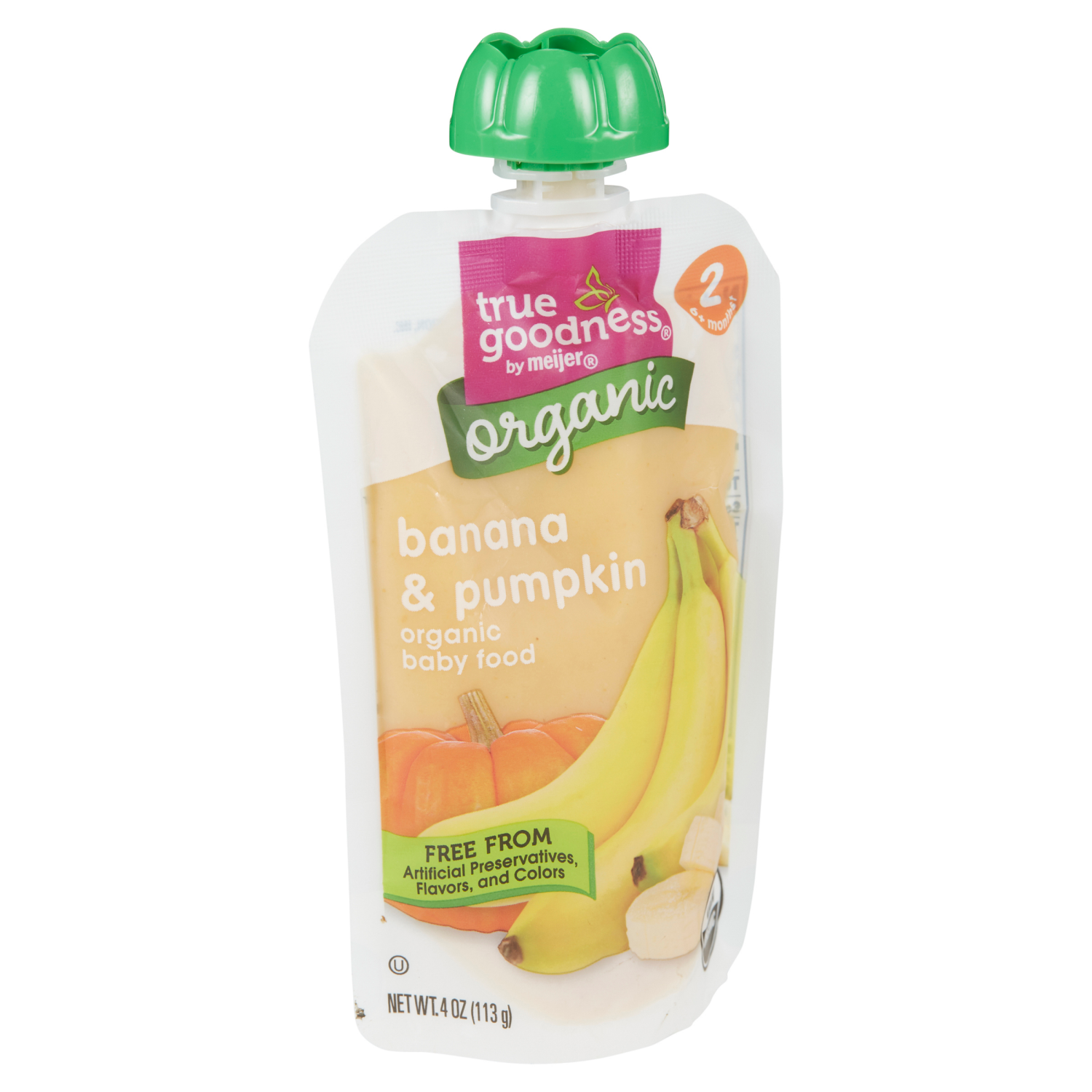 slide 6 of 8, Tg Org Pumpkin Banana Pouch, 4 oz