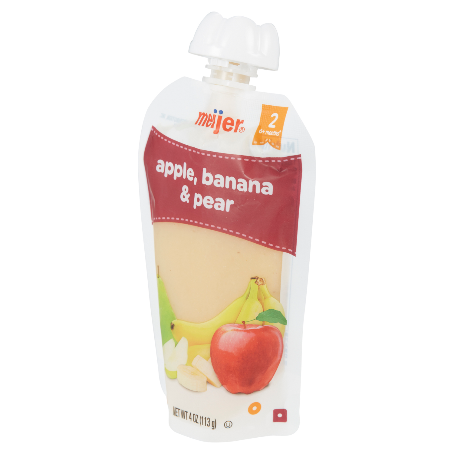 slide 7 of 8, MEIJER APPLE BANANA PEAR POUCH, 4 oz