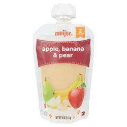 MEIJER APPLE BANANA PEAR POUCH
