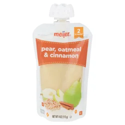 MEIJER PEAR OAT CINNAMON POUCH - 4 oz
