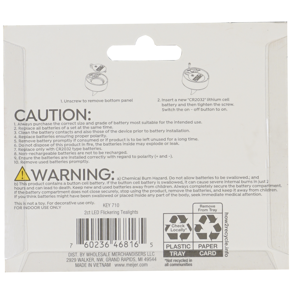 slide 5 of 5, December Home Tealights LED Flickering White, 2 ct