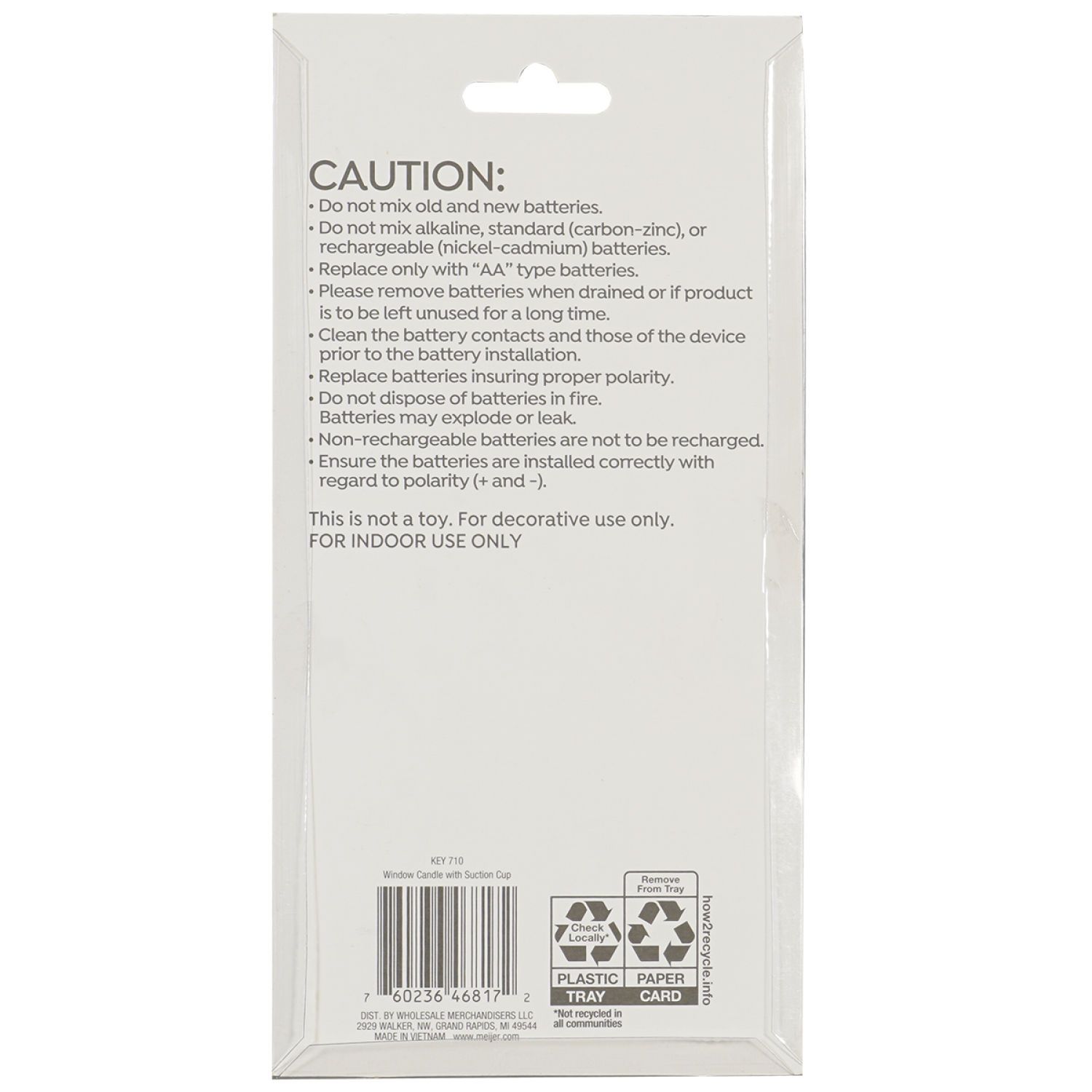 slide 2 of 2, December Home Window Candle Battery Operated Suction Cup, 1 ct