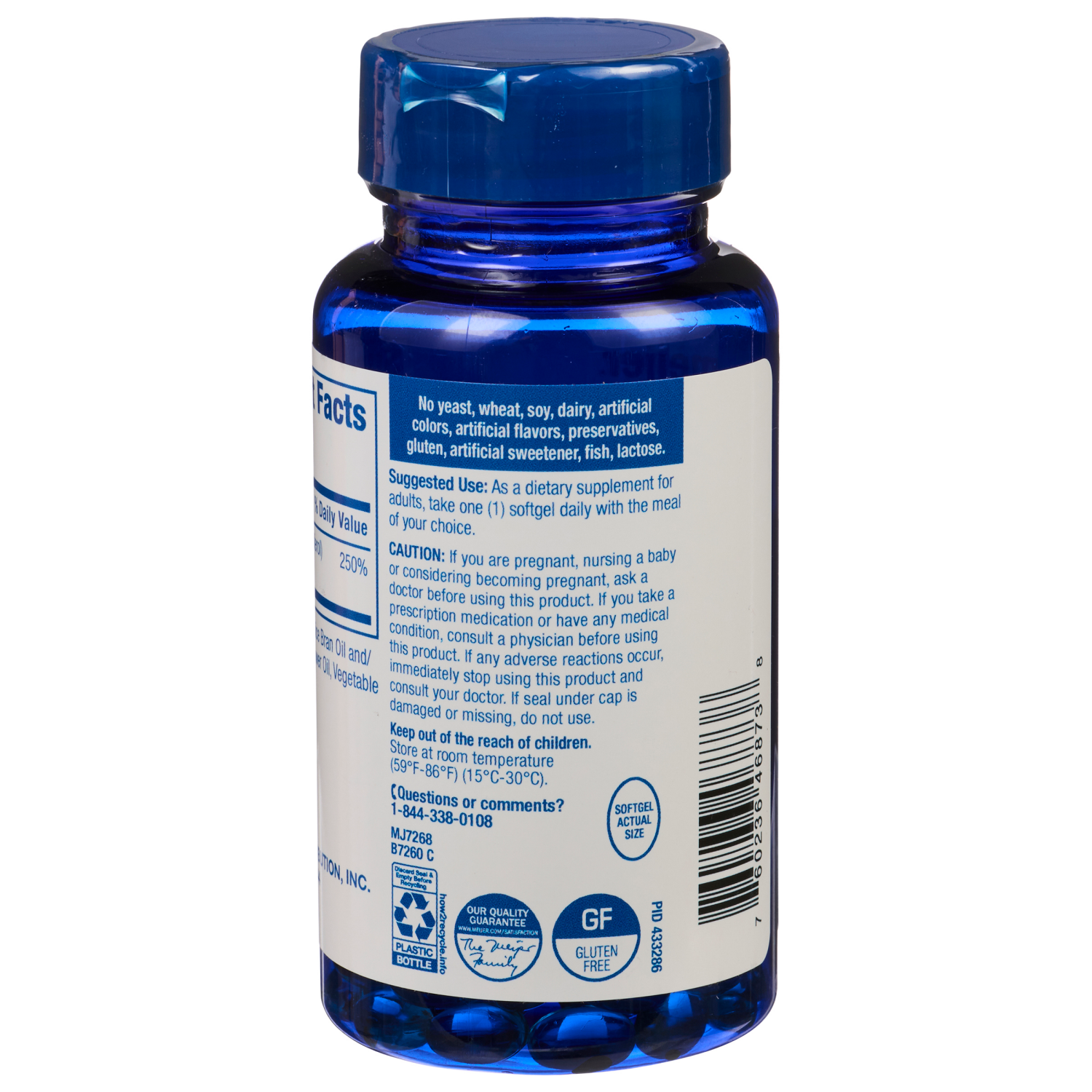 slide 2 of 3, MEIJER WELLNESS Meijer Vitamin D3, 50 mcg, 100 ct