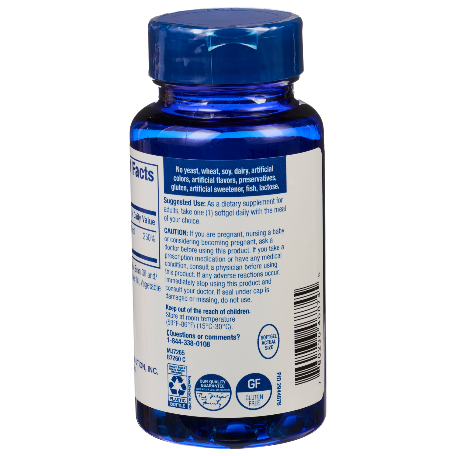 slide 2 of 3, MEIJER WELLNESS Meijer Vitamin D3 50mcg, 200 ct