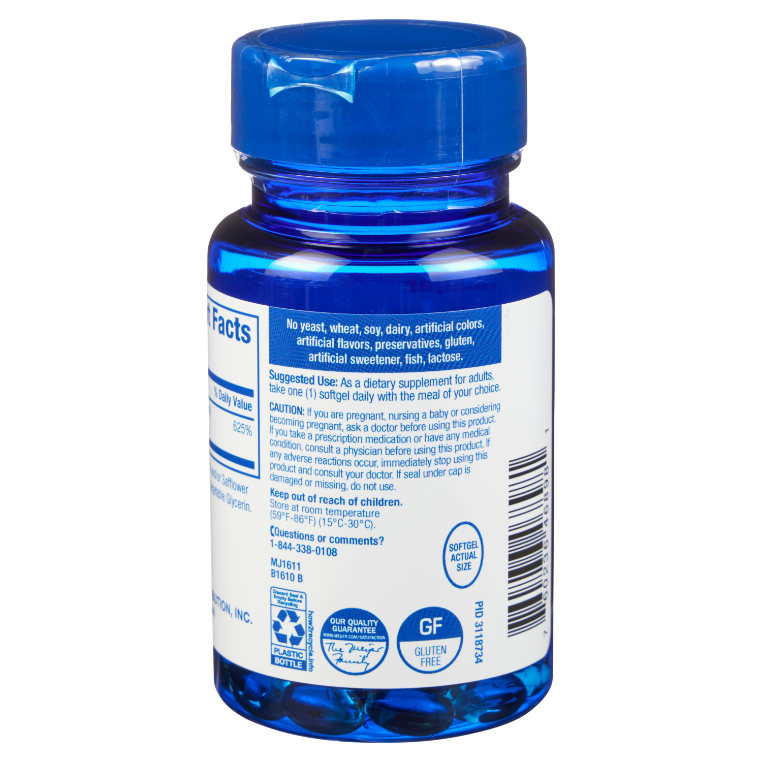 slide 2 of 3, MEIJER WELLNESS Meijer Vitamin D3 125mcg, 100 ct