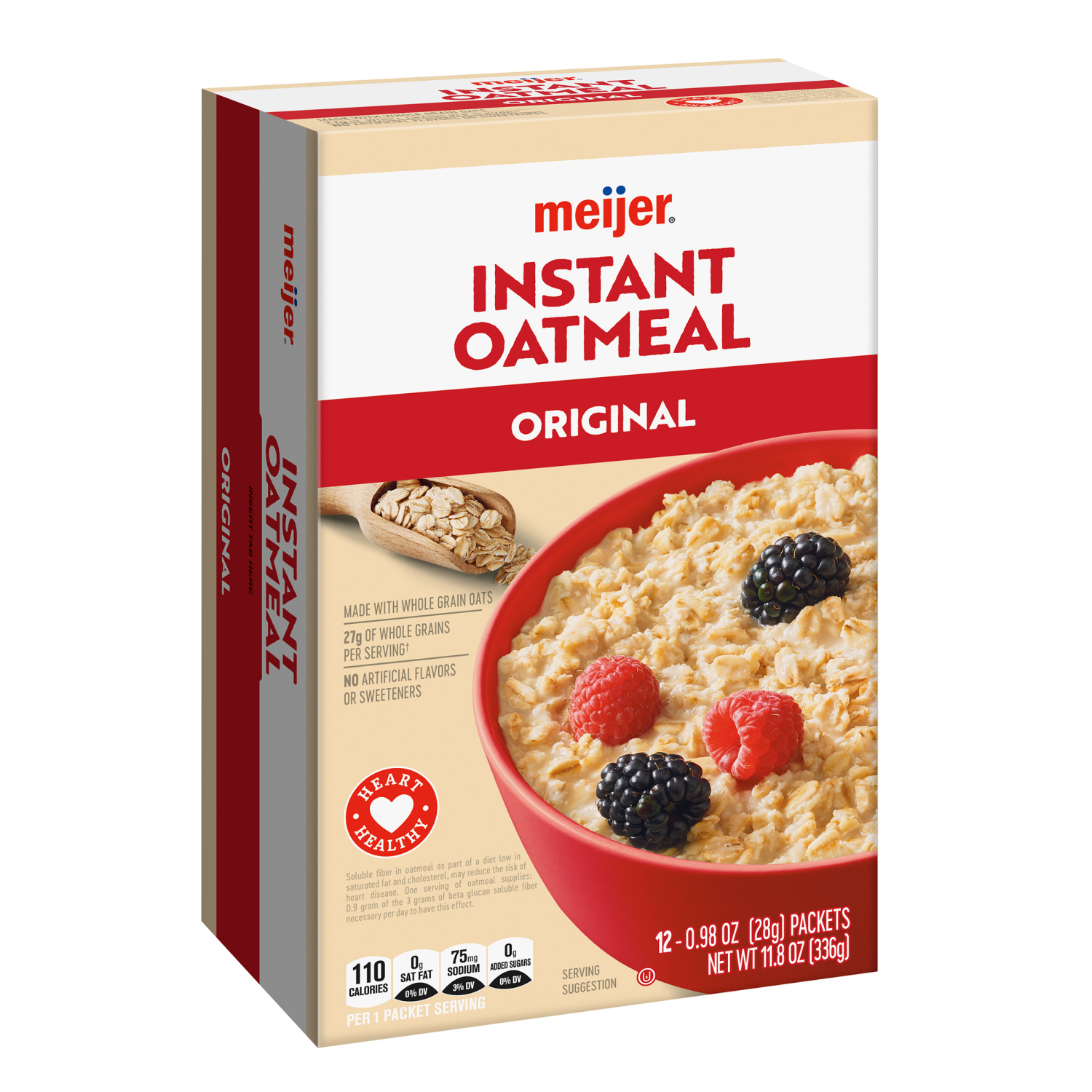 slide 6 of 8, Meijer Original Instant Oatmeal, 12 ct