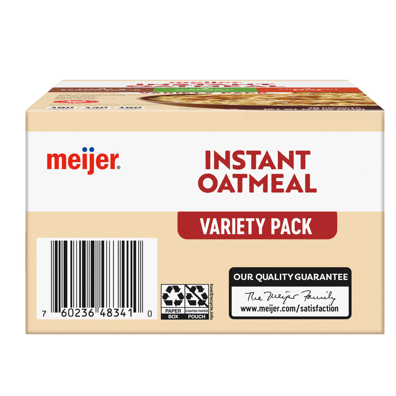 slide 3 of 8, Meijer Spice Oatmeal Variety Pack, 10 ct