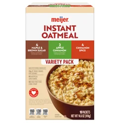 Meijer Spice Oatmeal Variety Pack